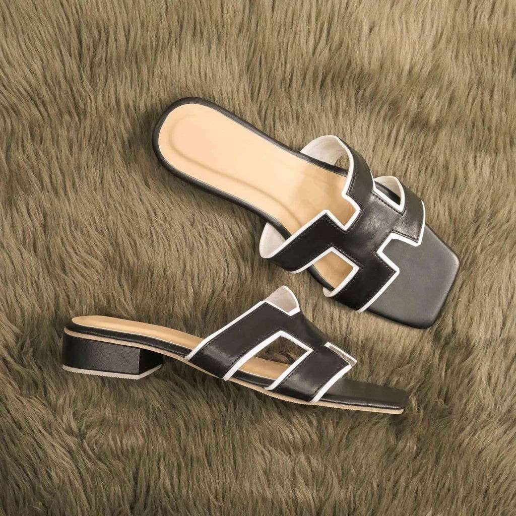 1-Inch Block Heel Slippers for Women – SCS Store