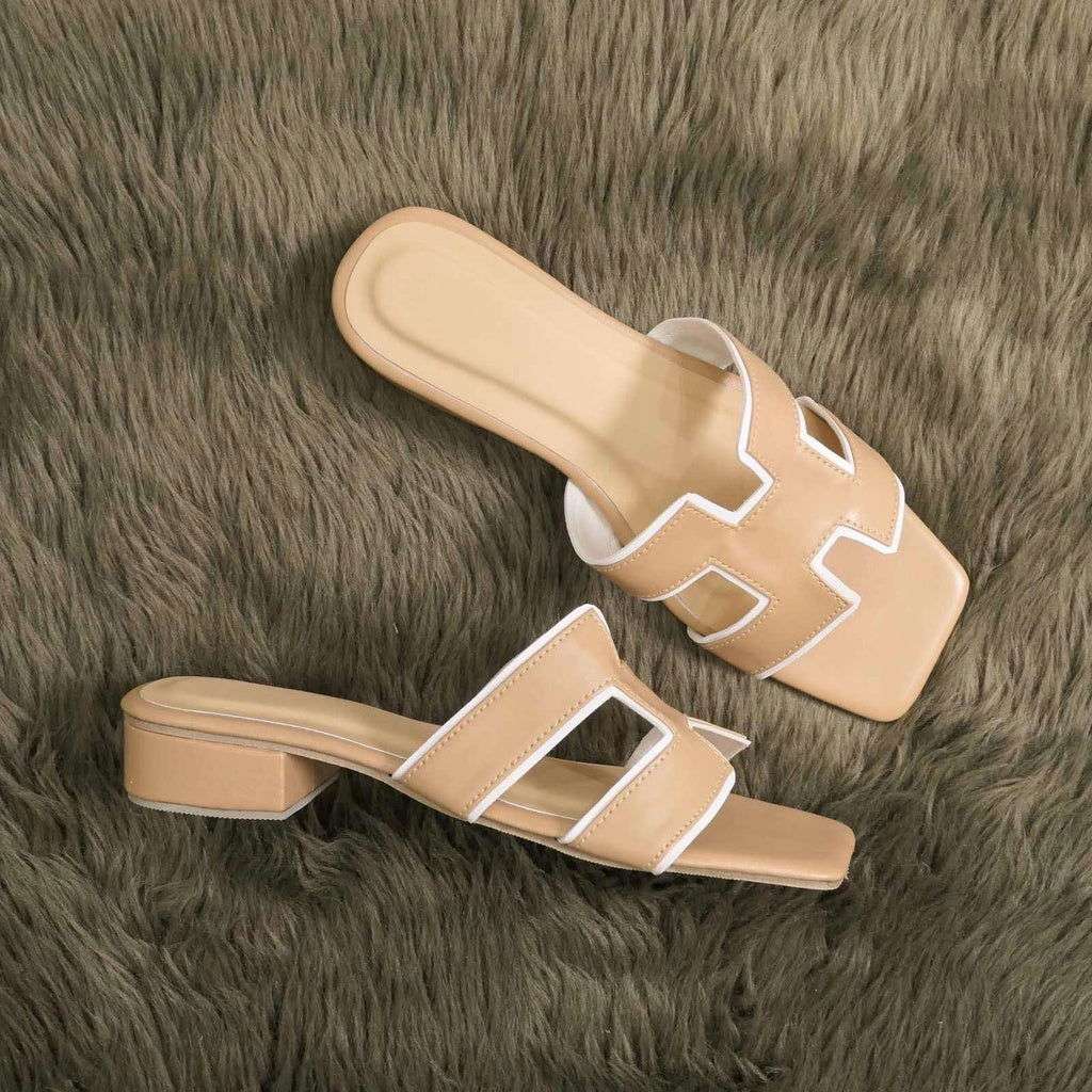 Soft Sole Women’s Slippers with Small Block Heel