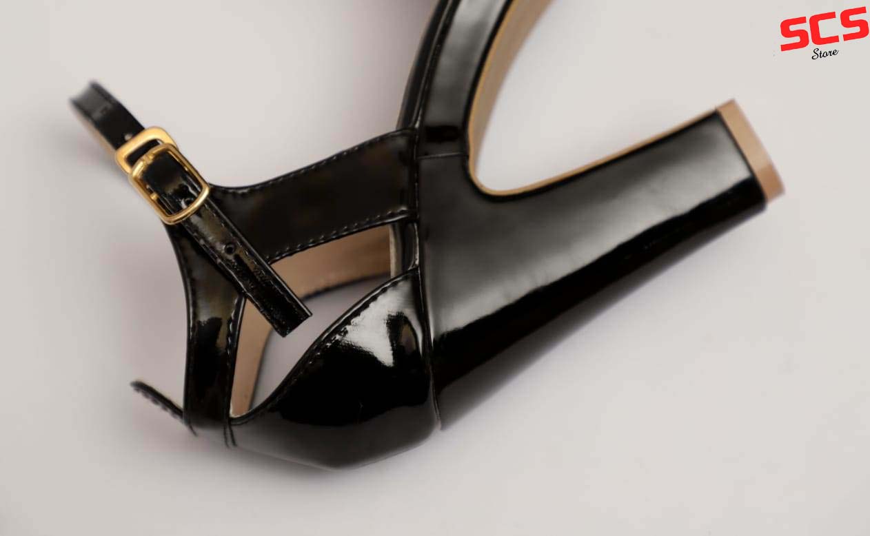Women’s Fashion 4-Inch Platform Heel Sandals – Black, White & Beige - SCSSTORE.PK