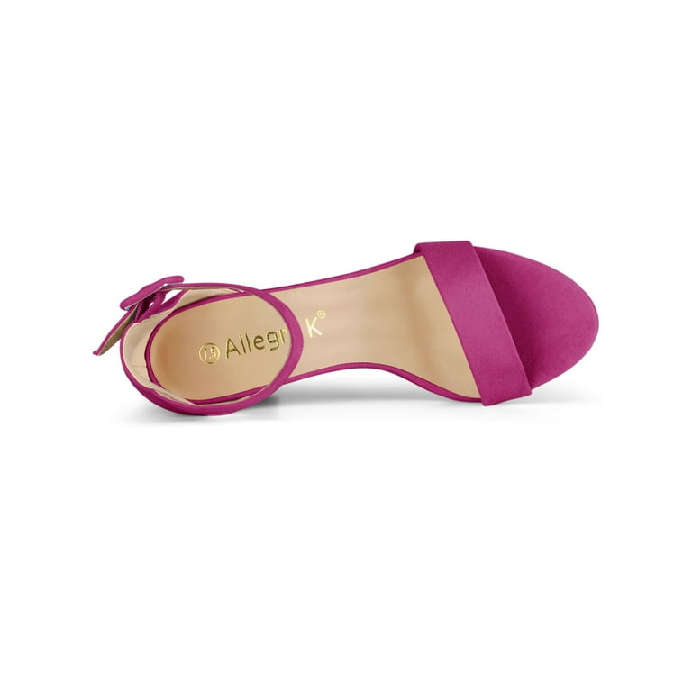 Women’s Amra Block Heel Sandals Pink Green Blue Purple Black Yellow - SCSSTORE.PK