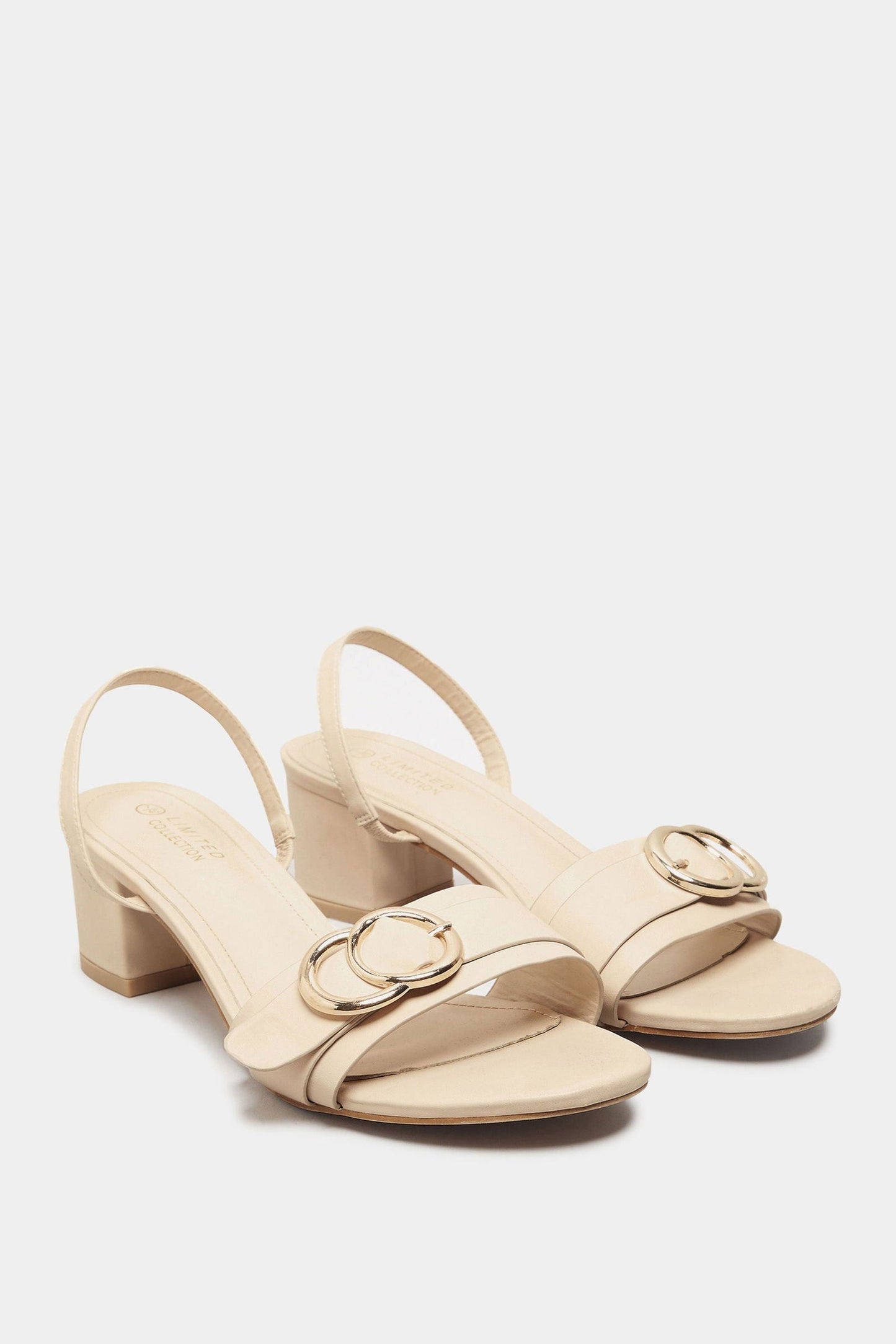 SCS Women’s Block Heel Sandals in Neutral Tones
