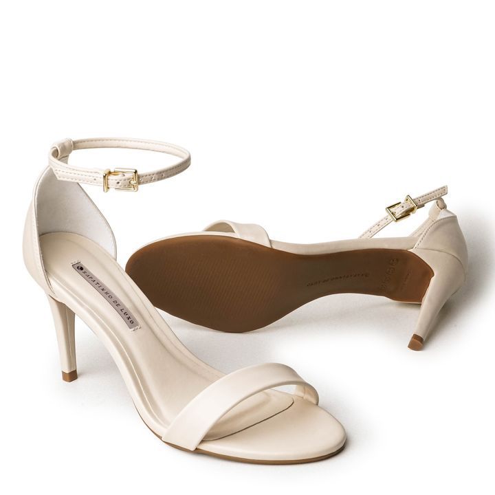 Women’s Luxury Thin Block Heel Sandals – Stylish, Comfortable Bridal, Party & Office Wear (Black, White, Red) - SCSSTORE.PK
