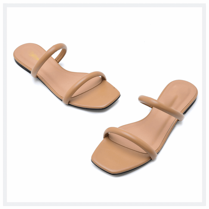 Easy-to-Wear Two-Strip Casual Flats

