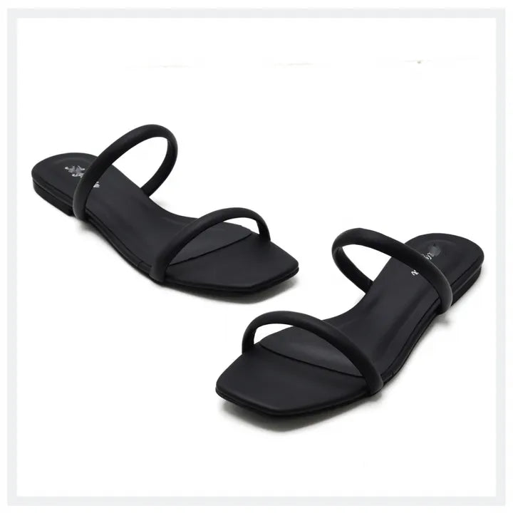 Two Strap Flat Footwear – Soft Sole Comfort
