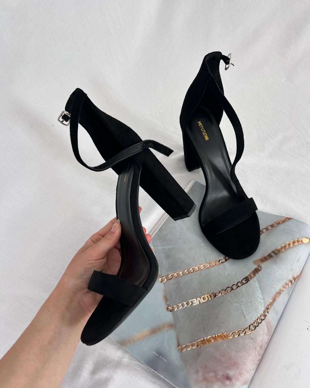 Heel Texture – Women's Formal Block Heels
