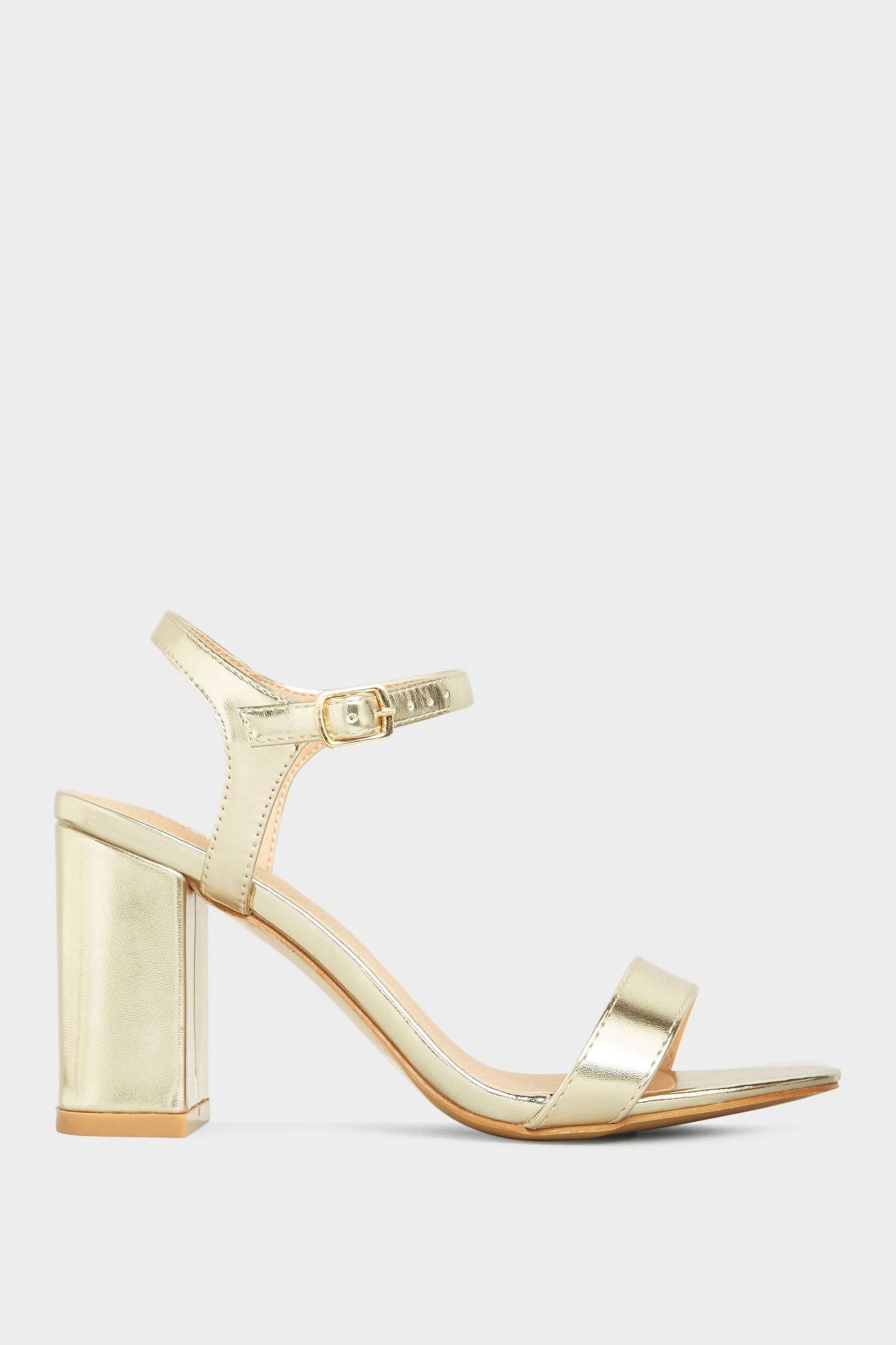 Comfortable Party Wear Golden Heels
