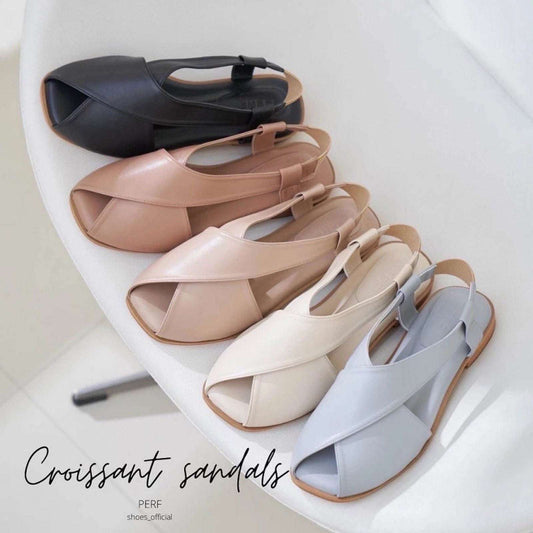 Croissant Crisscross Strap Slippers – SCS Women’s Shoes

