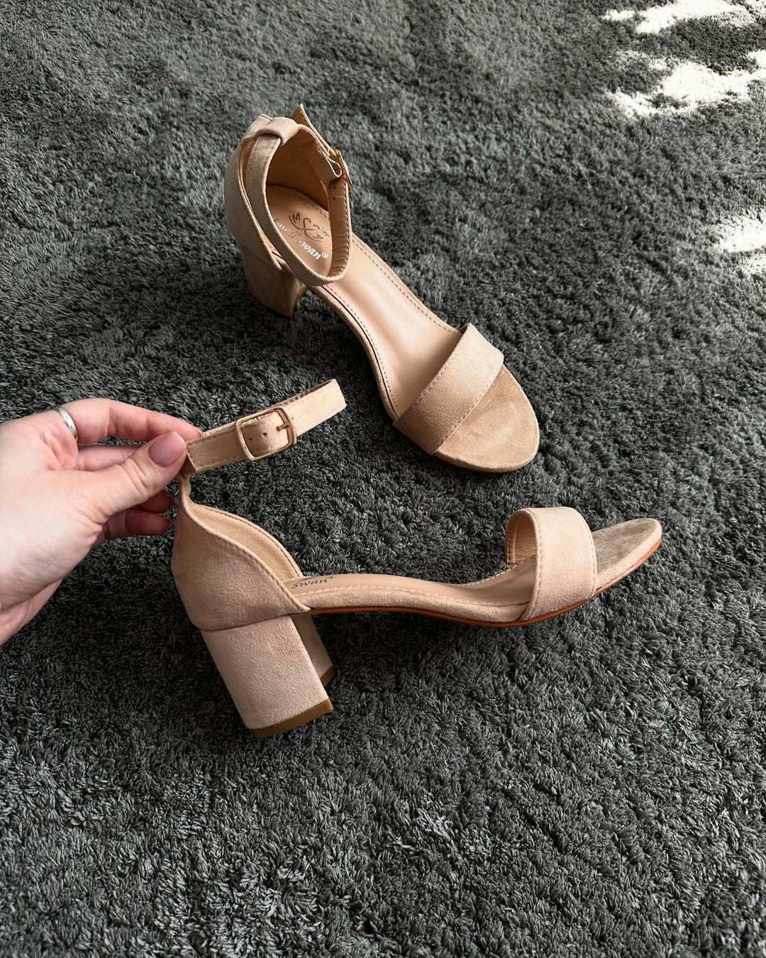 Elegant Party Sandals with Block Heel
