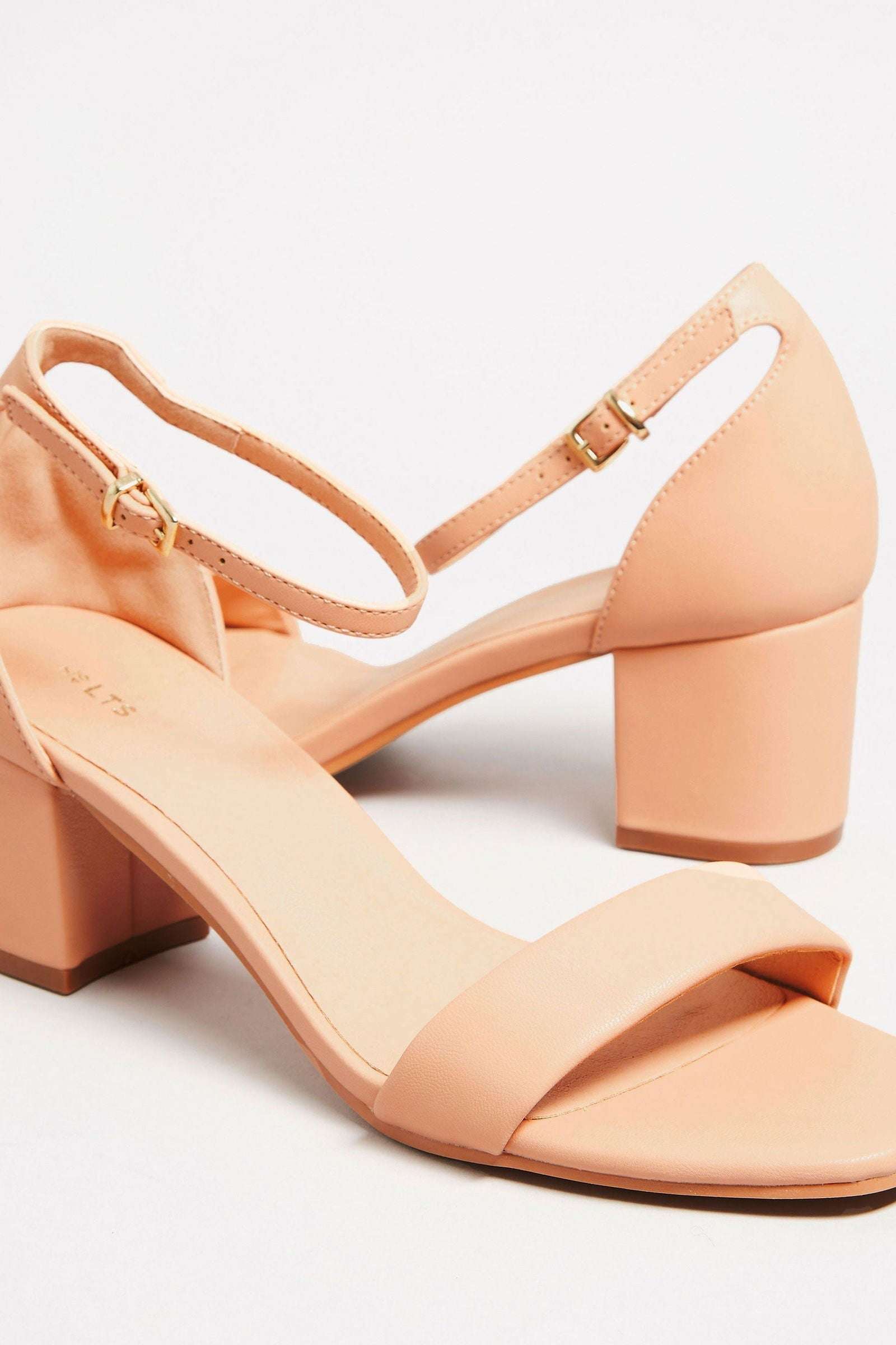 Women Block Heel Sandals in Black & Beige - Standard Fit Women's Stylish Comfort - SCSSTORE.PK