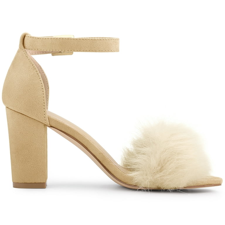 Lightweight Trendy Beige Heels for Daily Fashion


