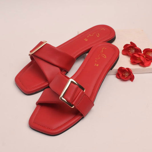 GlowUp Buckle Slide Slippers – SCS Shoes
