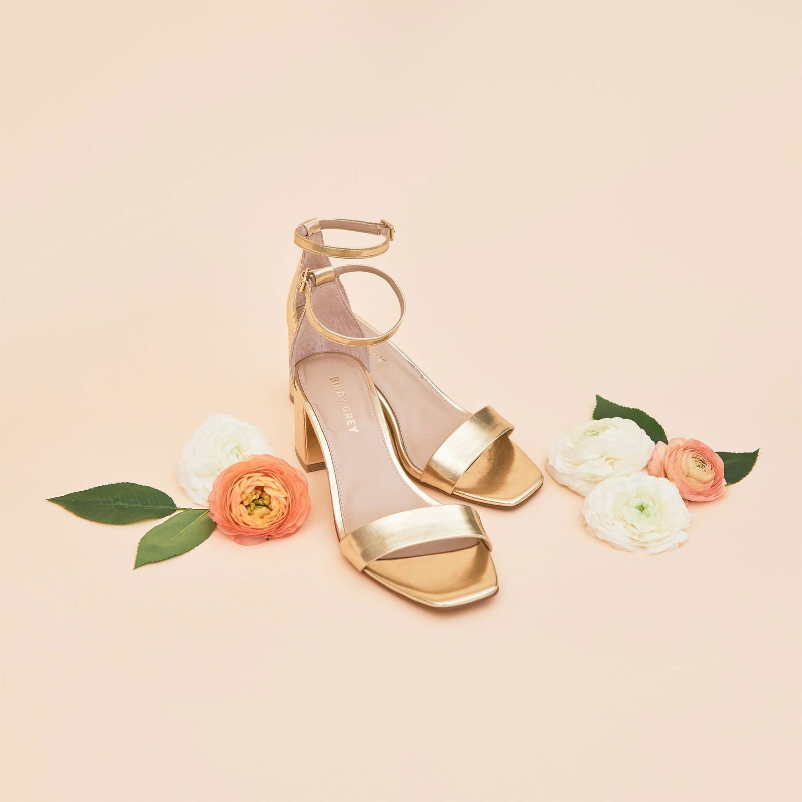 Women’s Mid Block Heel Sandals Elegant & Comfortable Black, Beige, Pink, White, Golden - SCSSTORE.PK