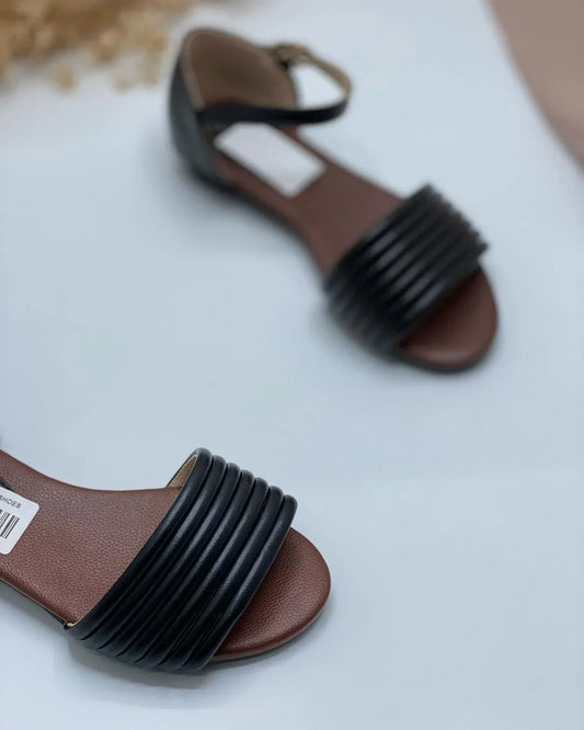 Women’s Fairy Style Turkish Rip Faux Suede Slide Sandals White Black Beige - SCSSTORE.PK