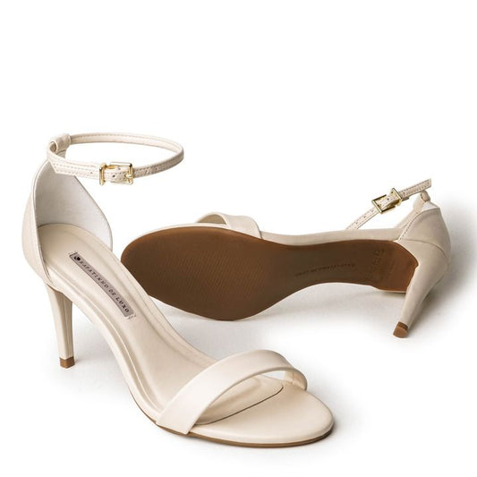 Women’s Luxury Thin Block Heel Sandals – Stylish, Comfortable Bridal, Party & Office Wear (Black, White, Red) - SCSSTORE.PK